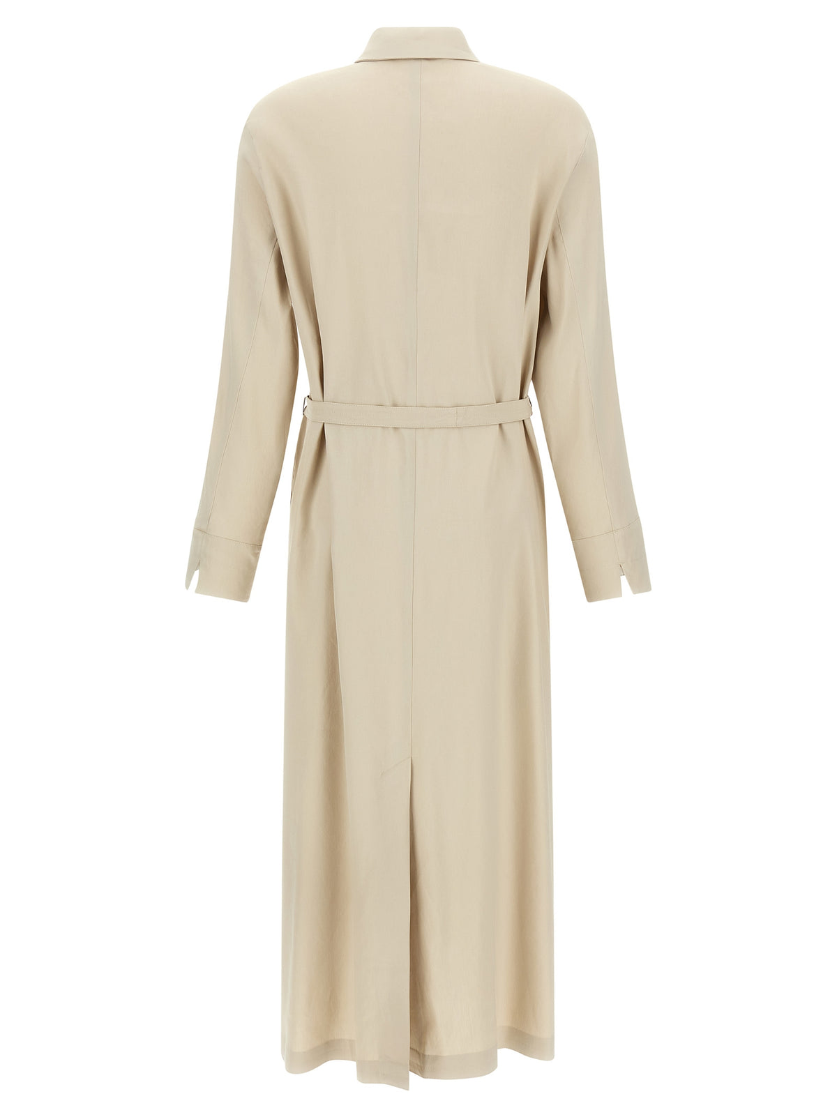 Robe longue en lin beige Max Mara