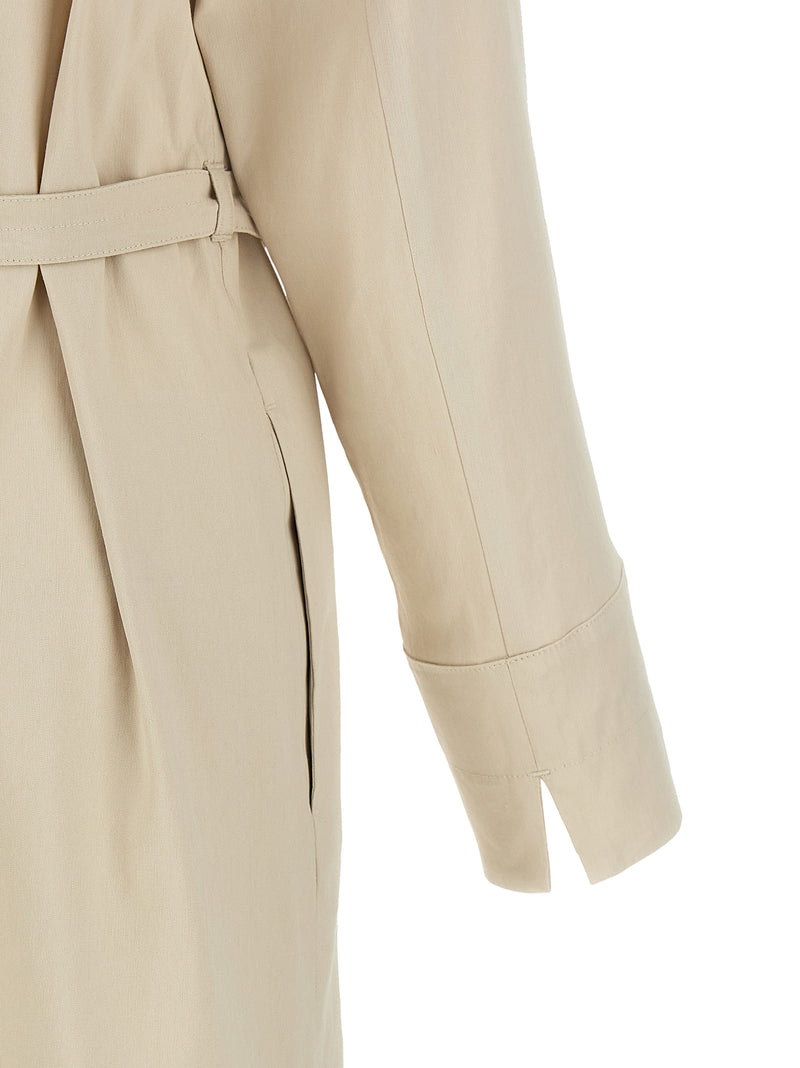 Max Mara Beige Linen Long Dress