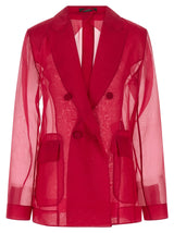 Blazer en soie fuchsia Max Mara