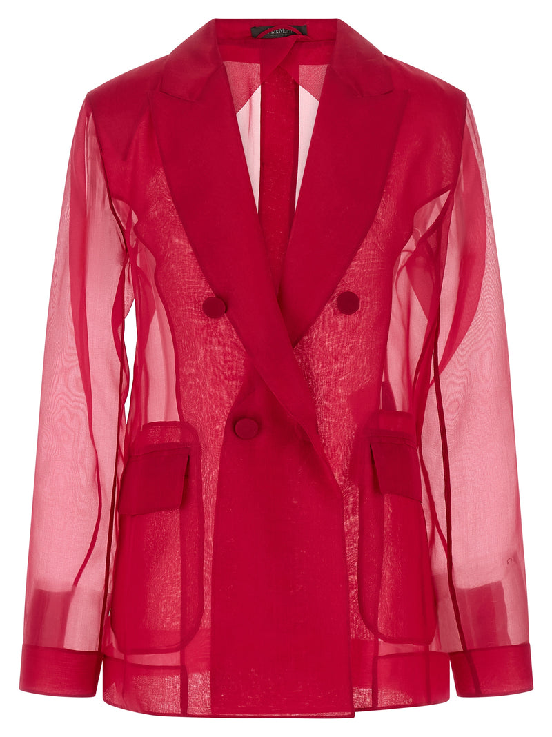 Blazer en soie fuchsia Max Mara