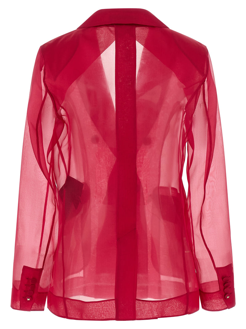 Blazer en soie fuchsia Max Mara