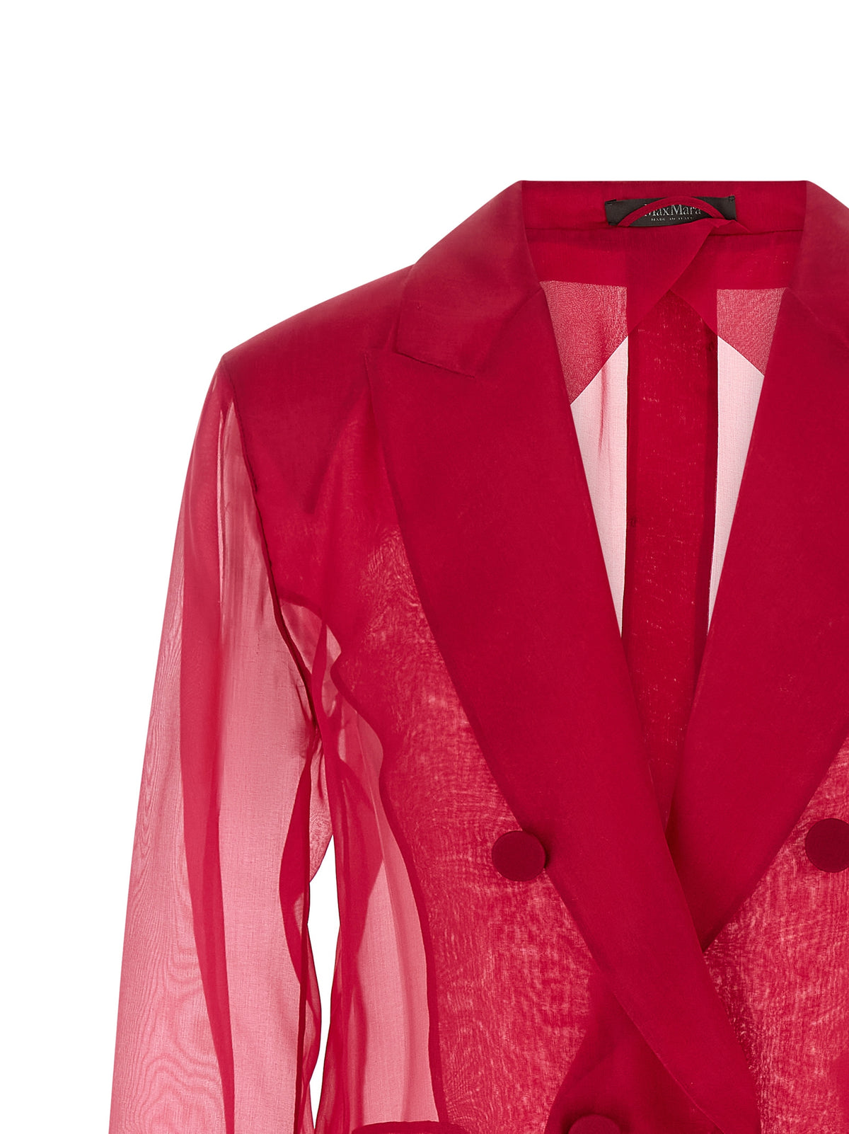 Blazer en soie fuchsia Max Mara