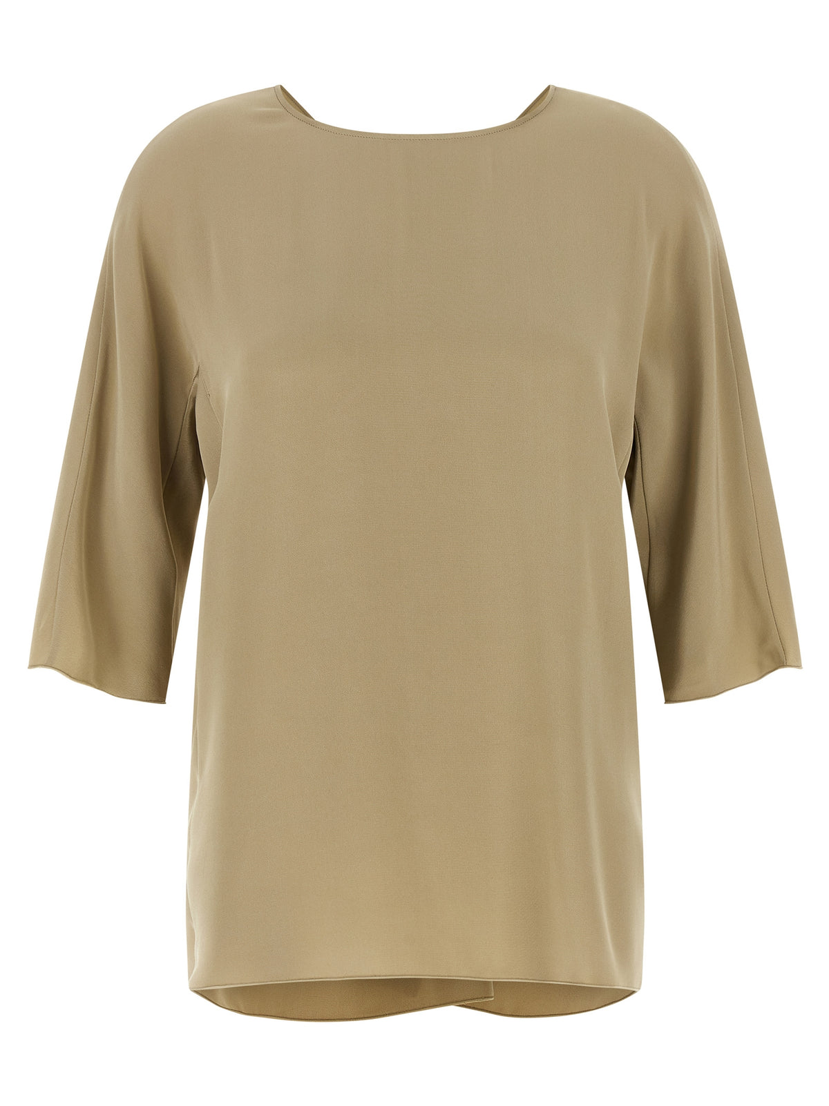 Max Mara Beige Silk Blouse