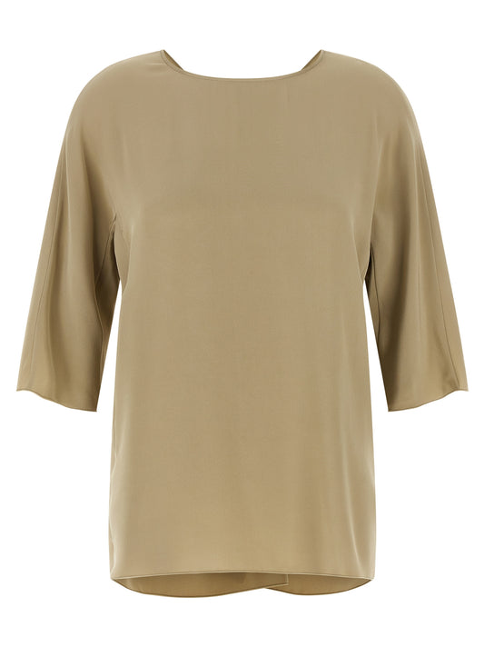 Blouse en soie beige Max Mara