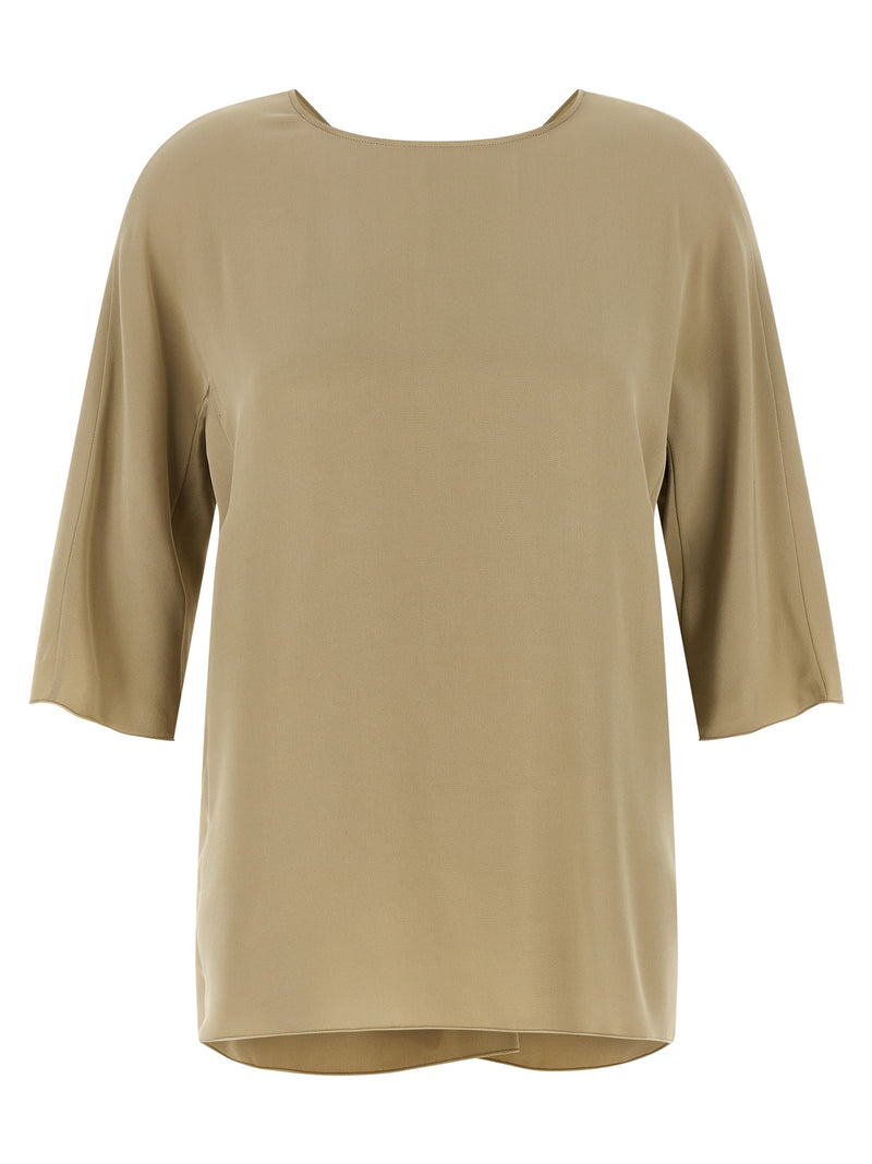 Blouse en soie beige Max Mara