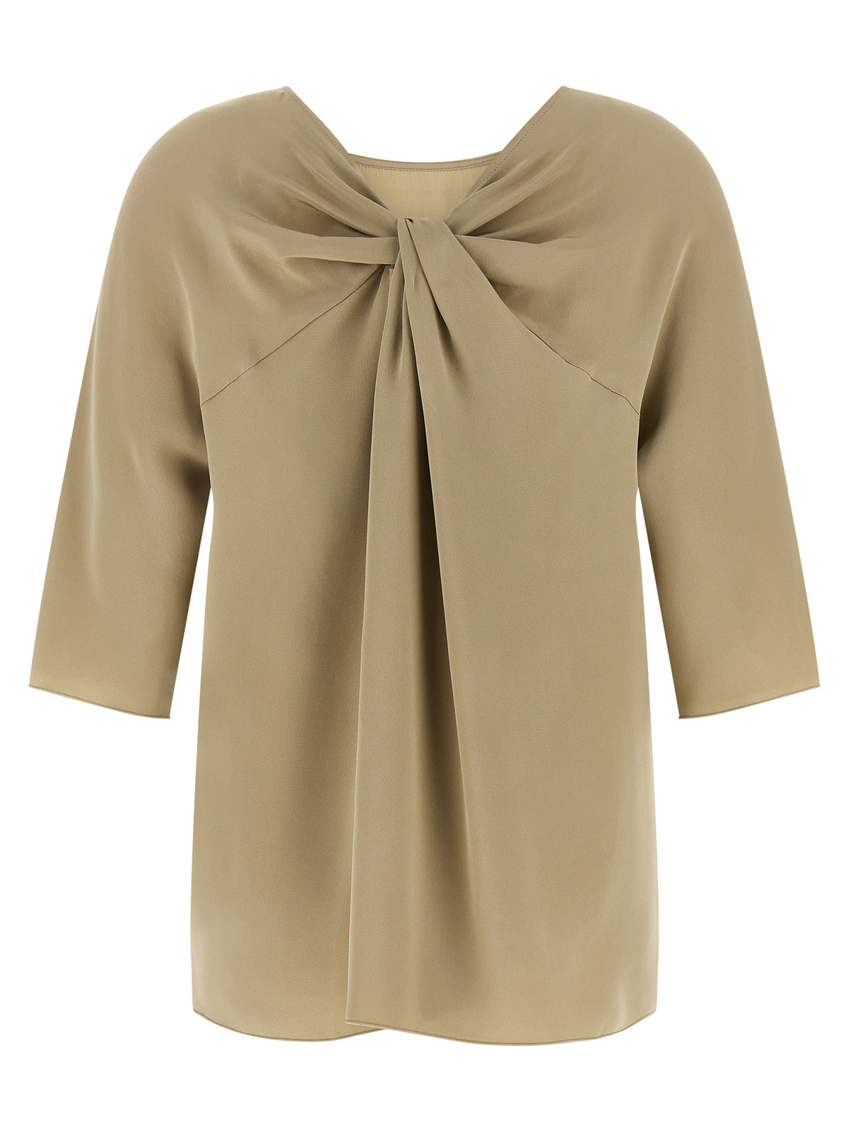 Max Mara Beige Silk Blouse