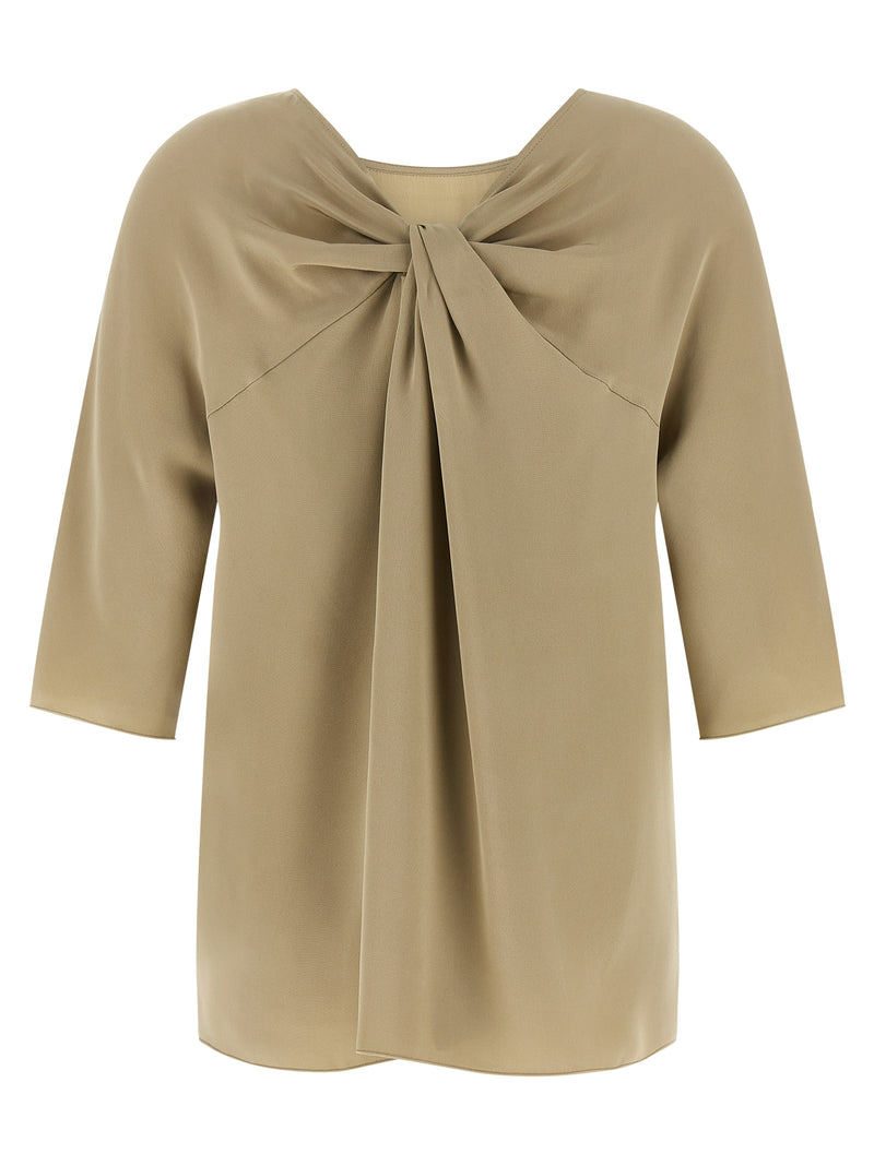 Blouse en soie beige Max Mara
