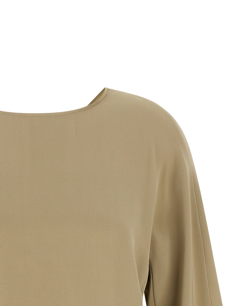 Blouse en soie beige Max Mara