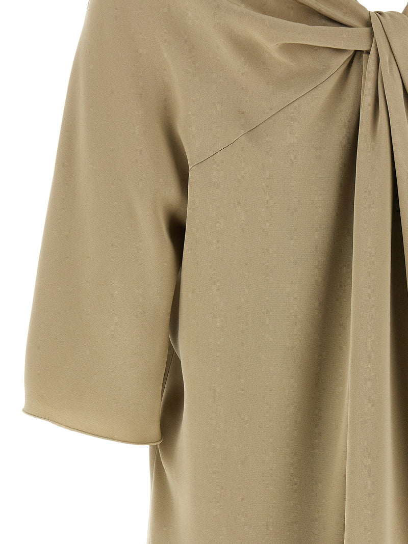 Blouse en soie beige Max Mara