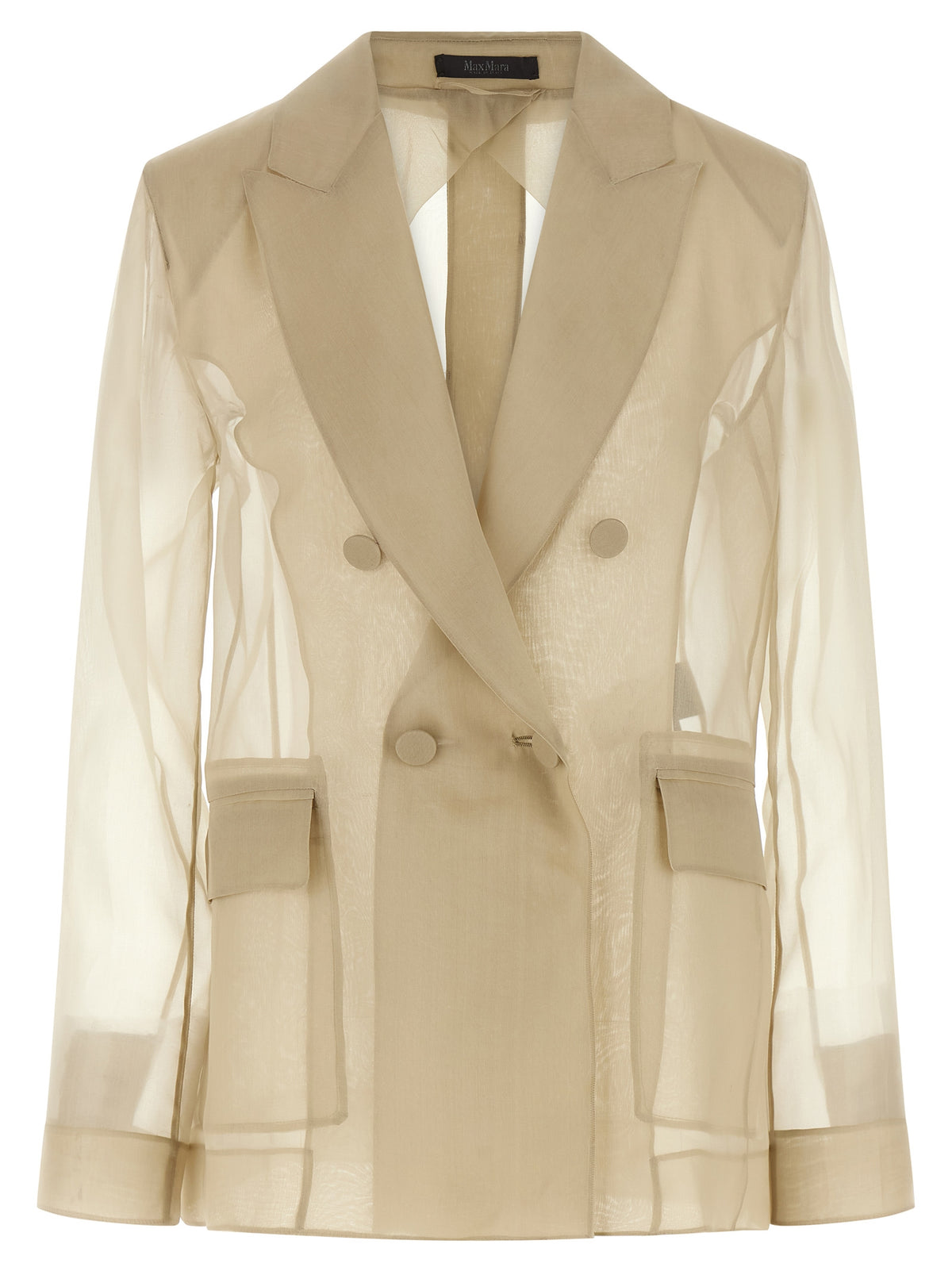 Blazer en soie beige Max Mara