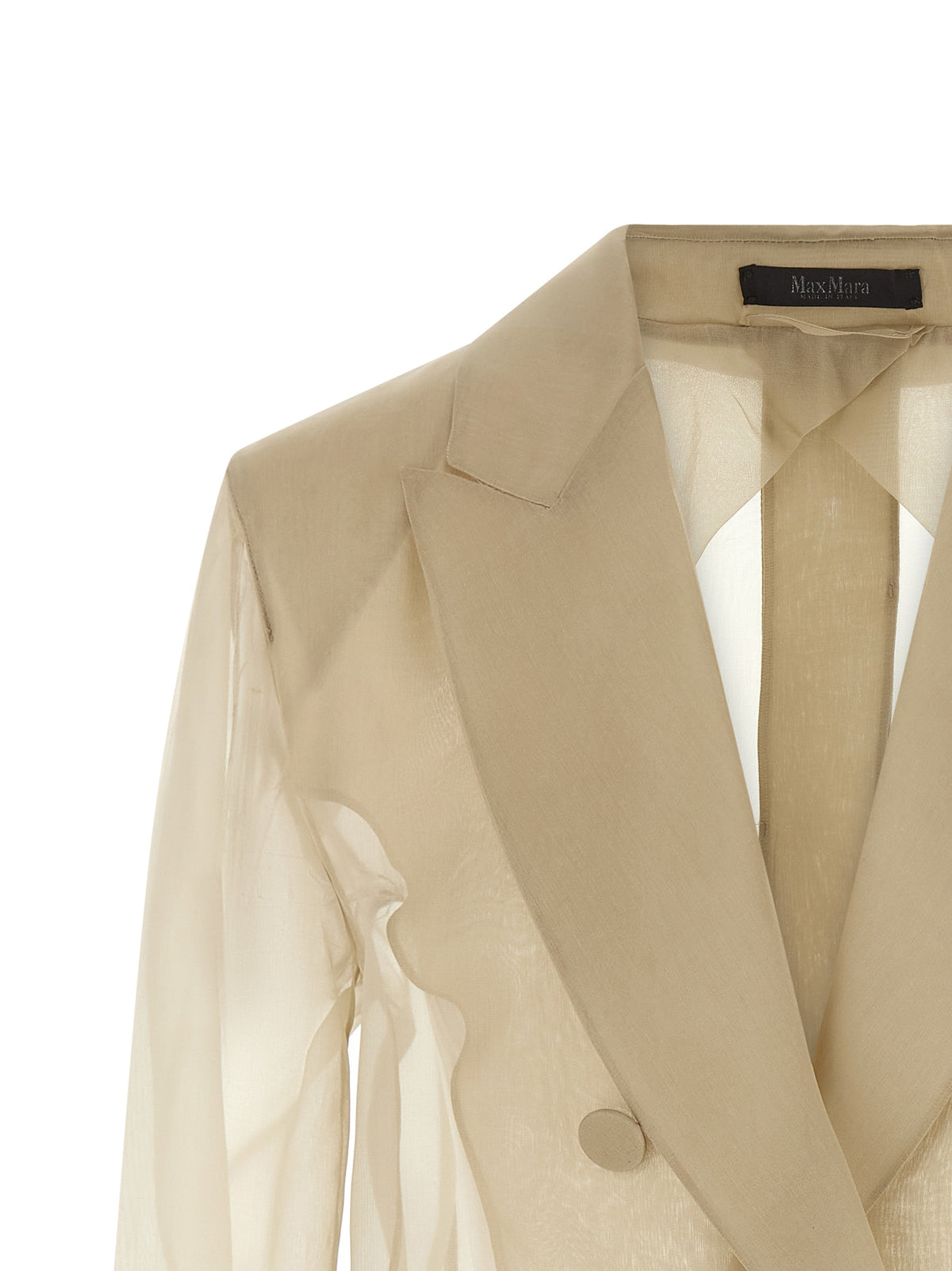 Blazer en soie beige Max Mara