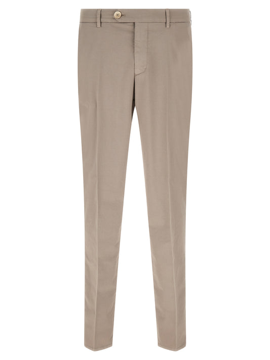 Brunello Cucinelli Pantalon décontracté en coton beige