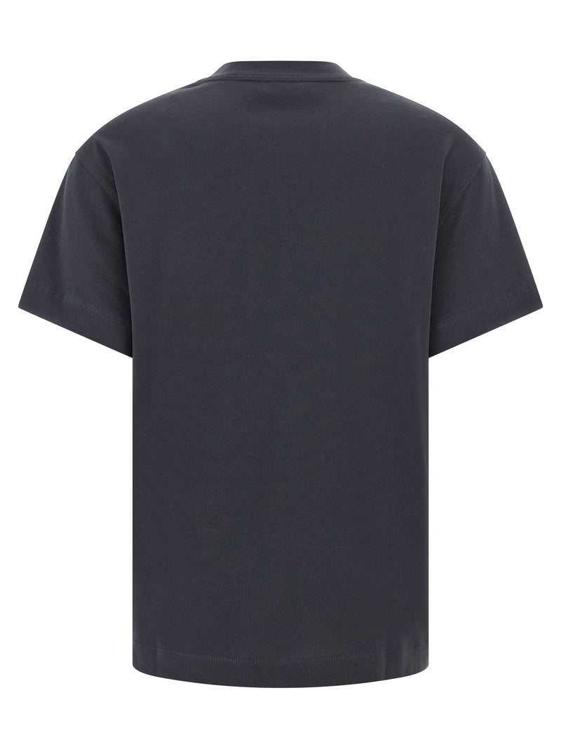 Brunello Cucinelli T-shirt en coton bleu