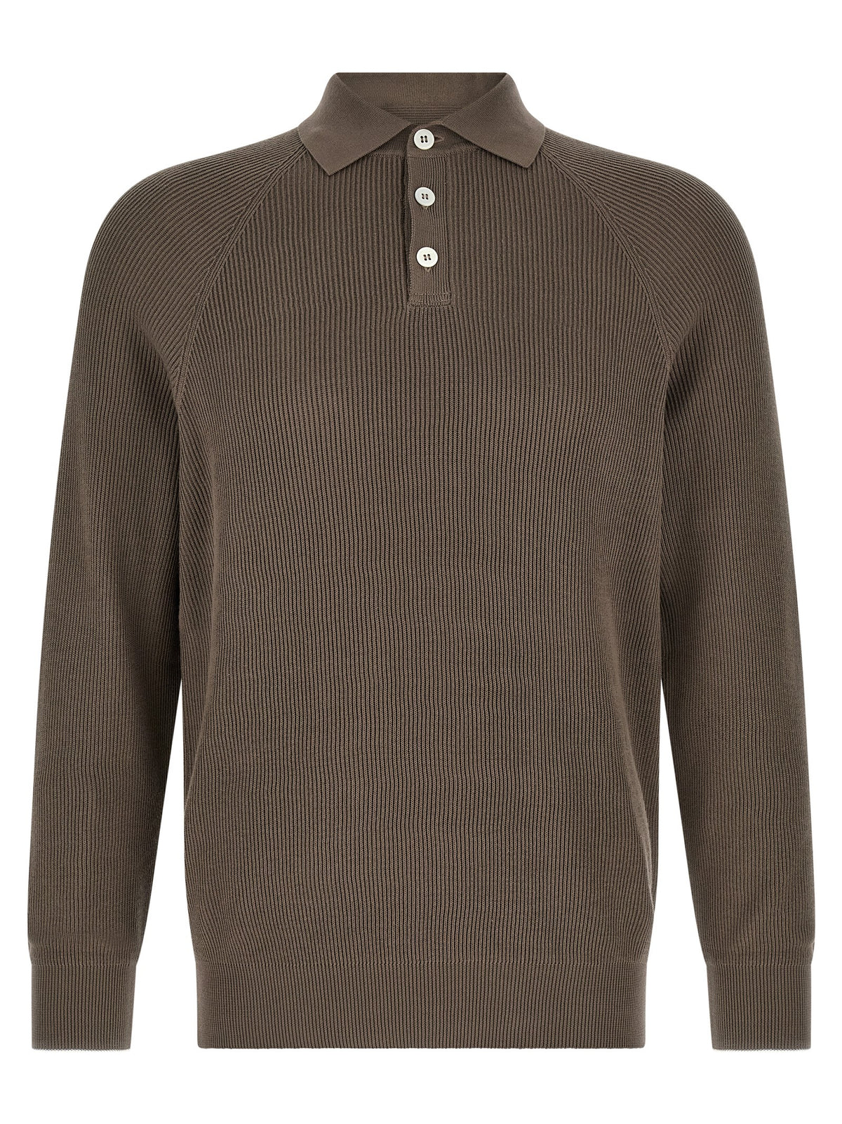 Brunello Cucinelli Polo en coton marron