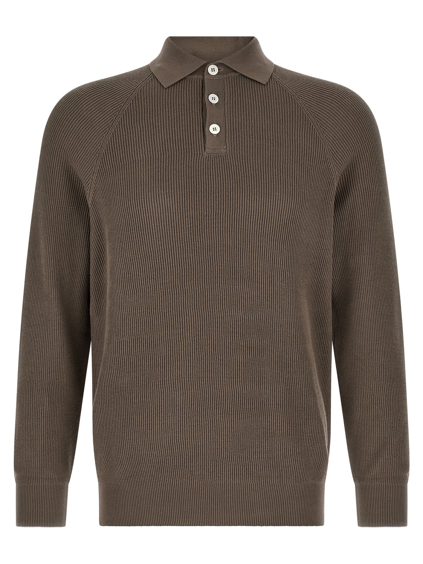Brunello Cucinelli Polo en coton marron