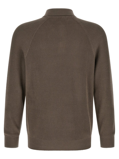 Brunello Cucinelli Polo en coton marron