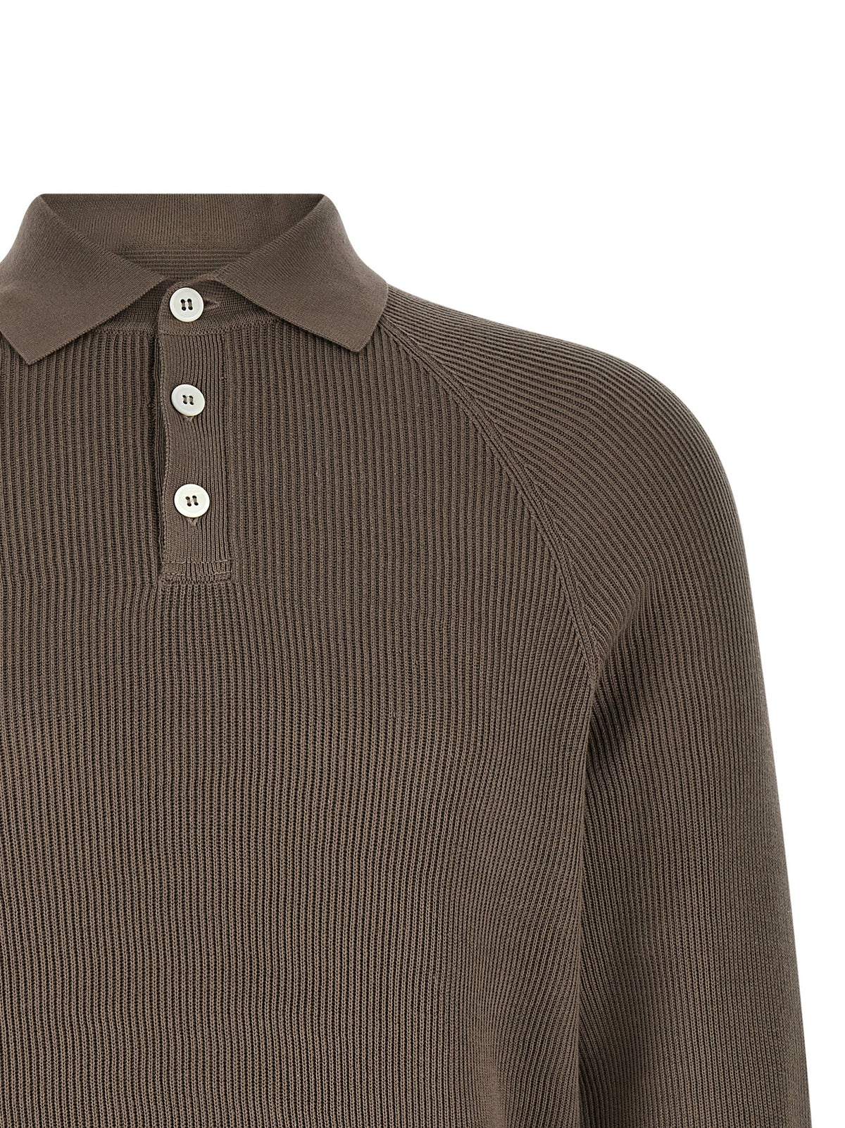 Brunello Cucinelli Polo en coton marron