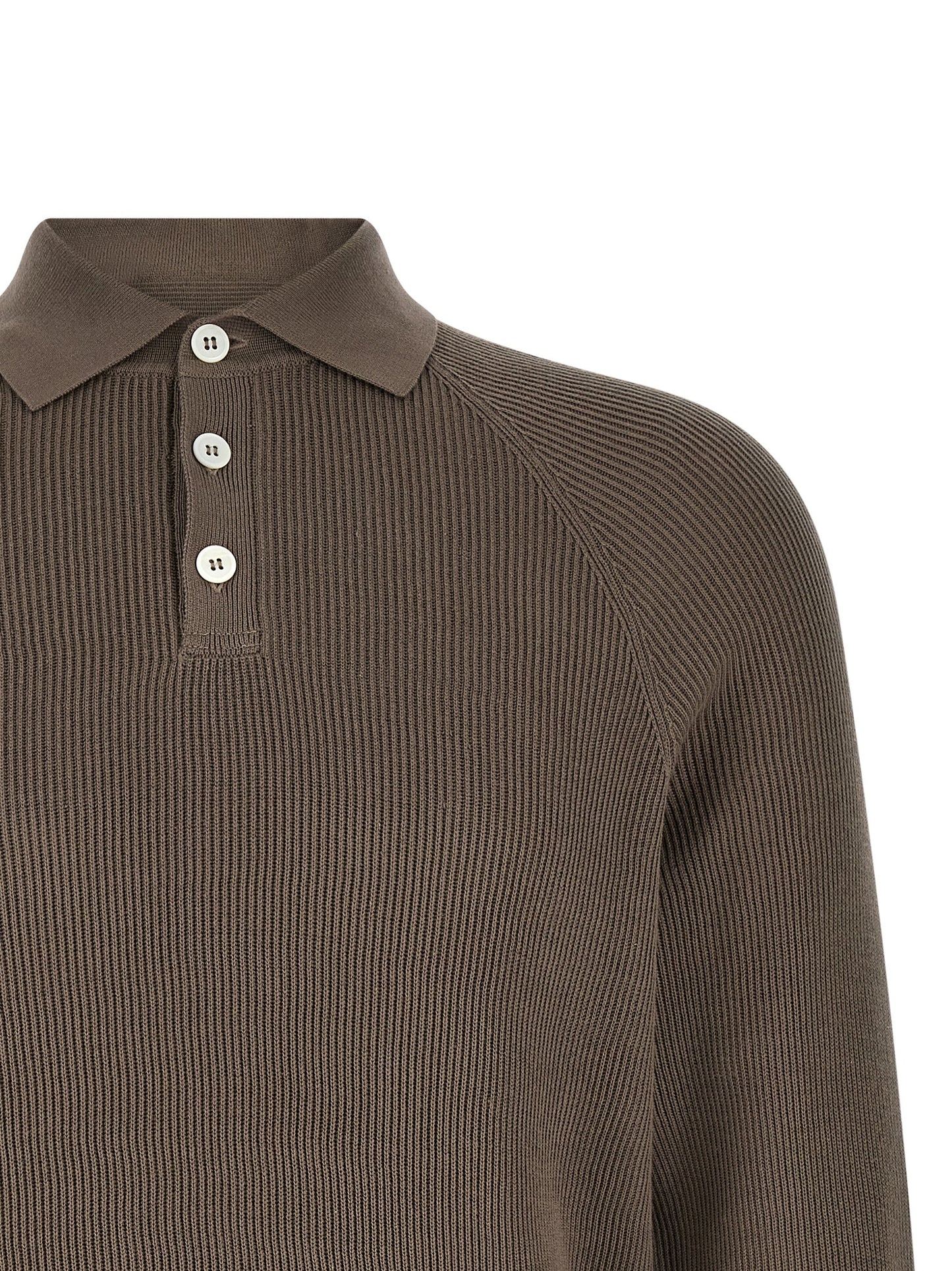 Brunello Cucinelli Polo en coton marron