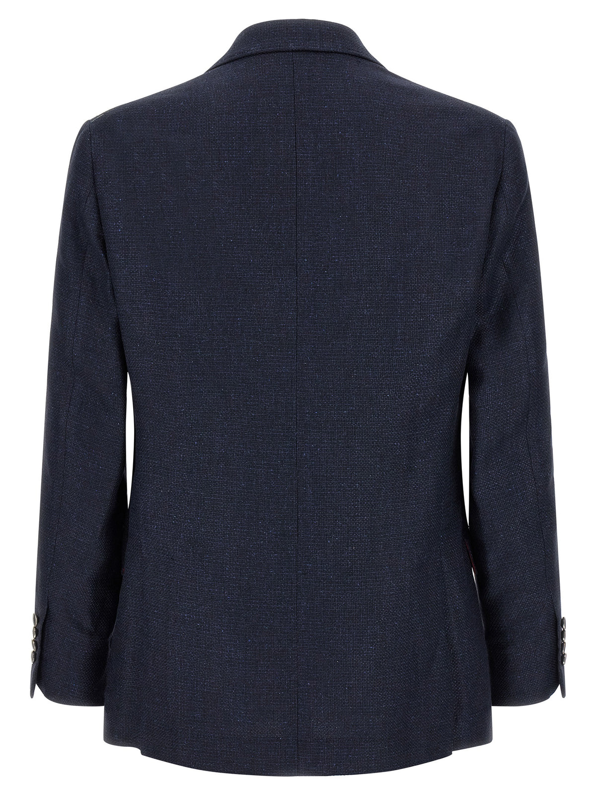 Brunello Cucinelli Blue Silk Two-Piece Suit