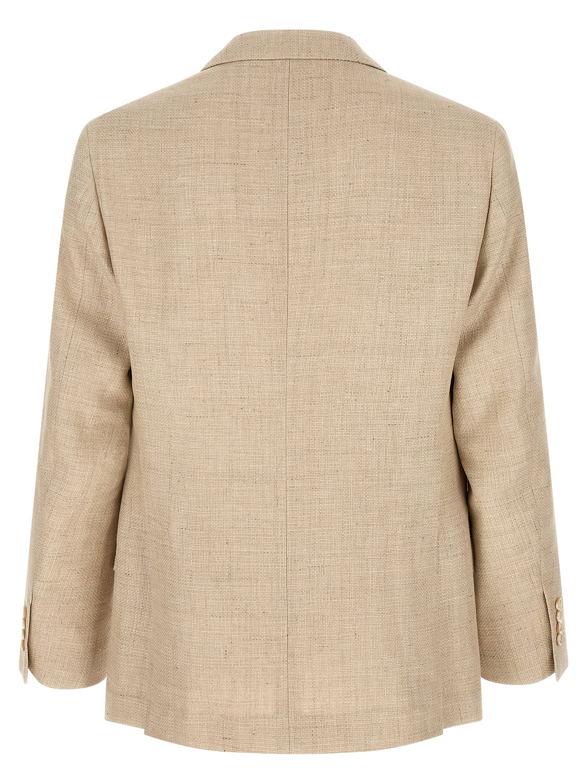 Brunello Cucinelli Beige Silk Two-Piece Suit for Men