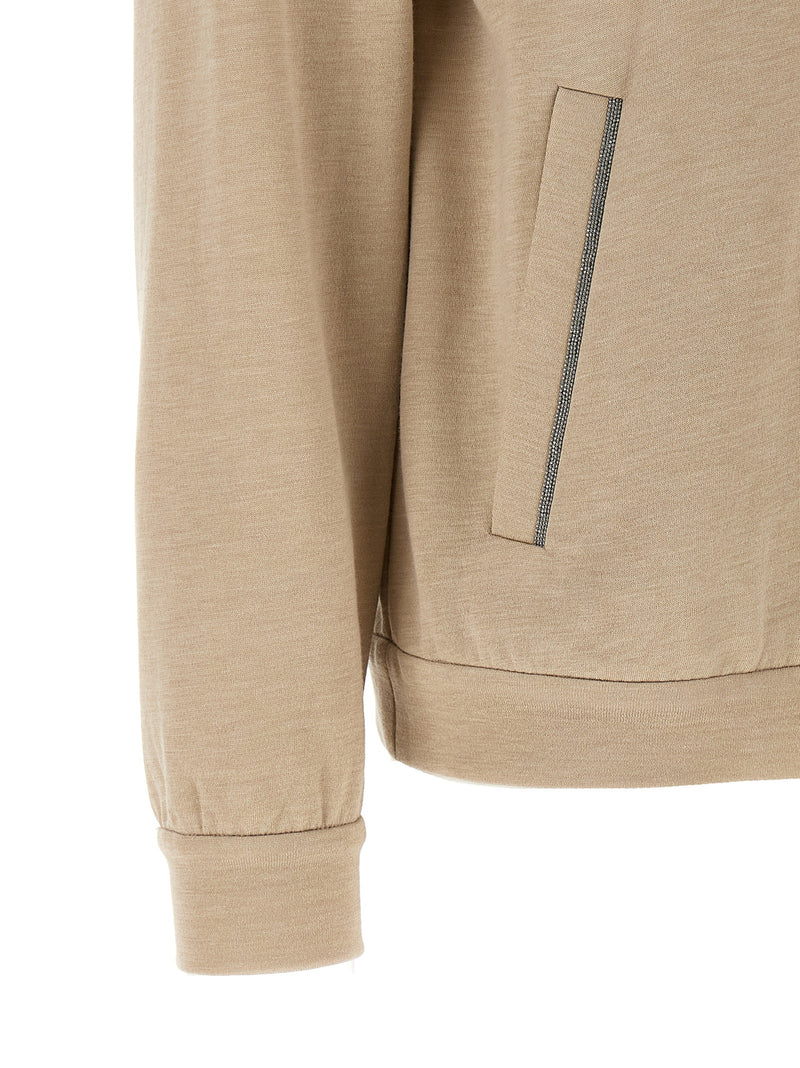 Brunello Cucinelli Beige Cotton Cardigan