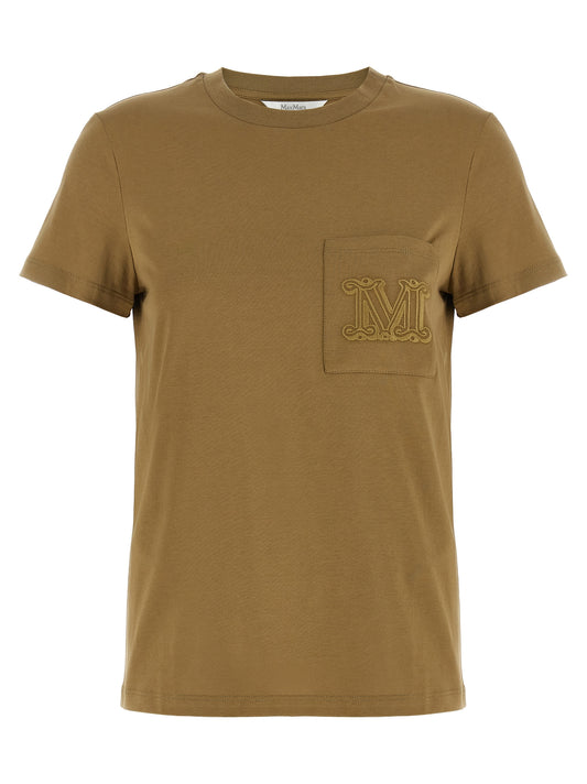 T-shirt en coton marron Max Mara