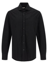 Chemisier en coton noir Brunello Cucinelli