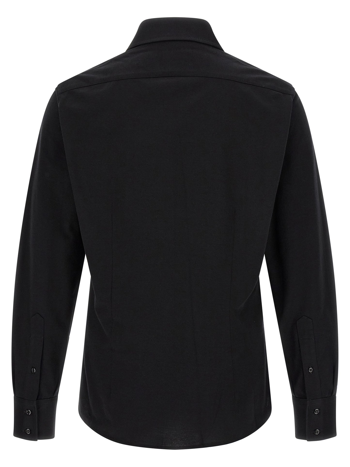 Chemisier en coton noir Brunello Cucinelli