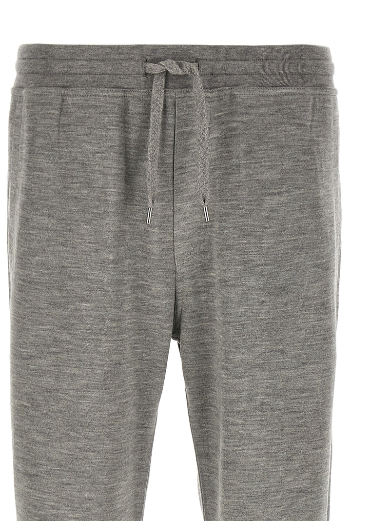 Brunello Cucinelli Gray Cashmere Joggers (Workout Pants)