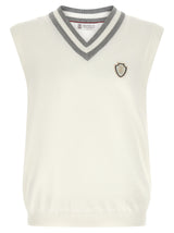 Brunello Cucinelli White Cotton Sweatshirt