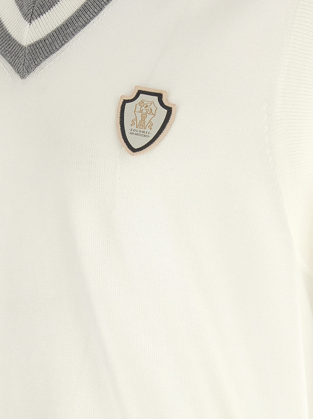 Brunello Cucinelli White Cotton Sweatshirt