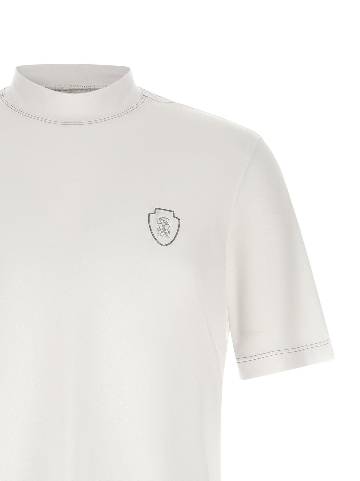 T-shirt Brunello Cucinelli en polyamide blanc