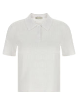 Polo Tory Burch en viscose blanc