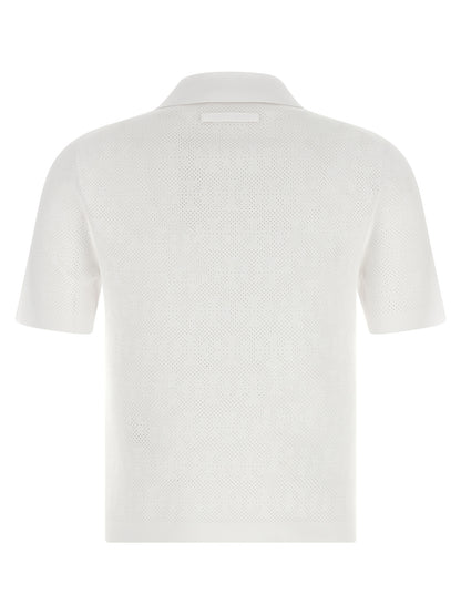 Tory Burch White Viscose Polo Shirt