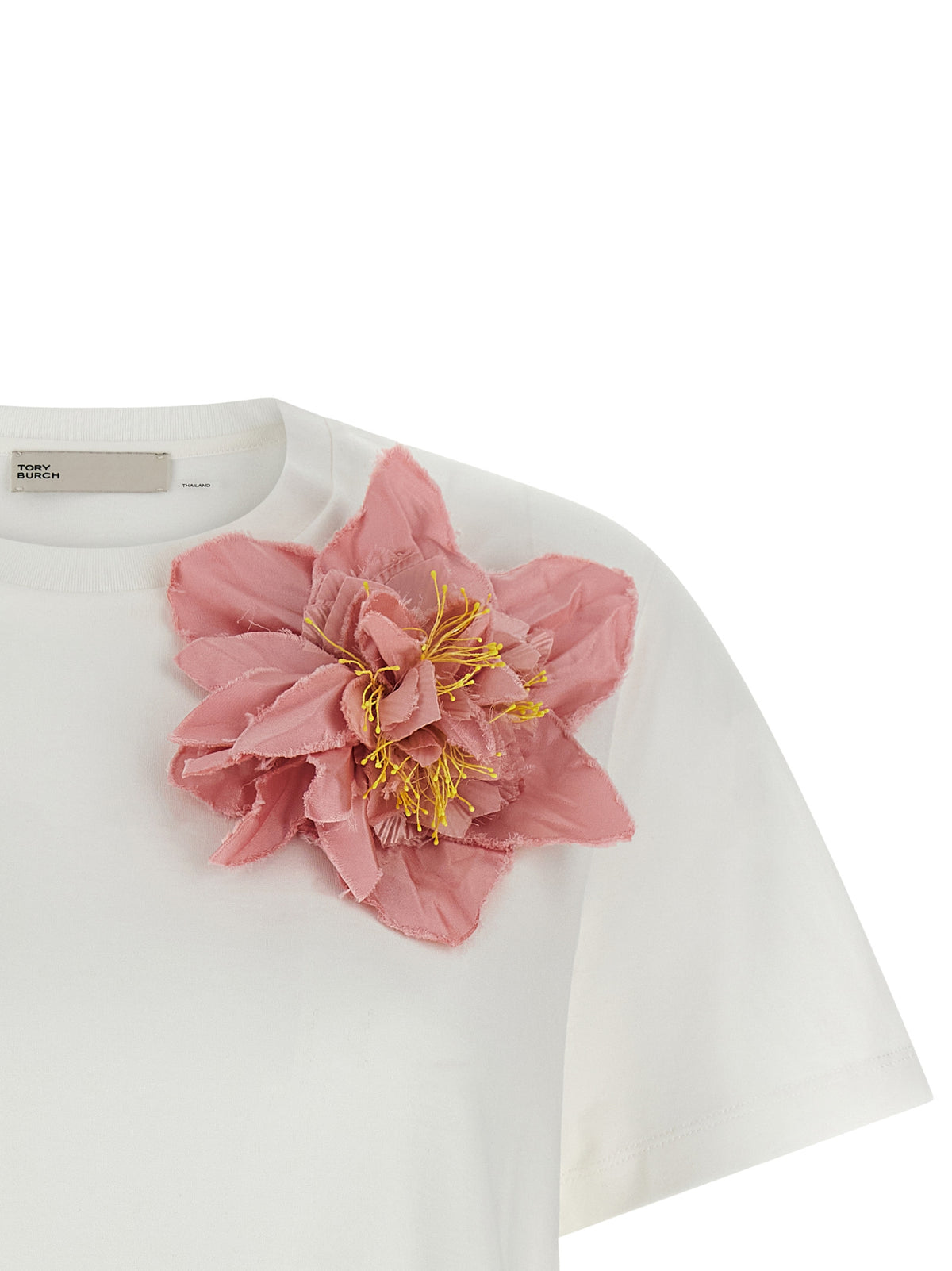 T-shirt en coton multicolore Tory Burch