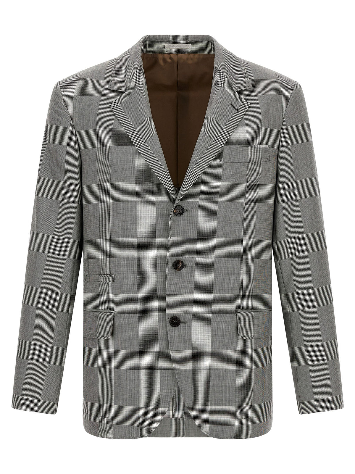 Brunello Cucinelli Gray Virgin Wool Blazer