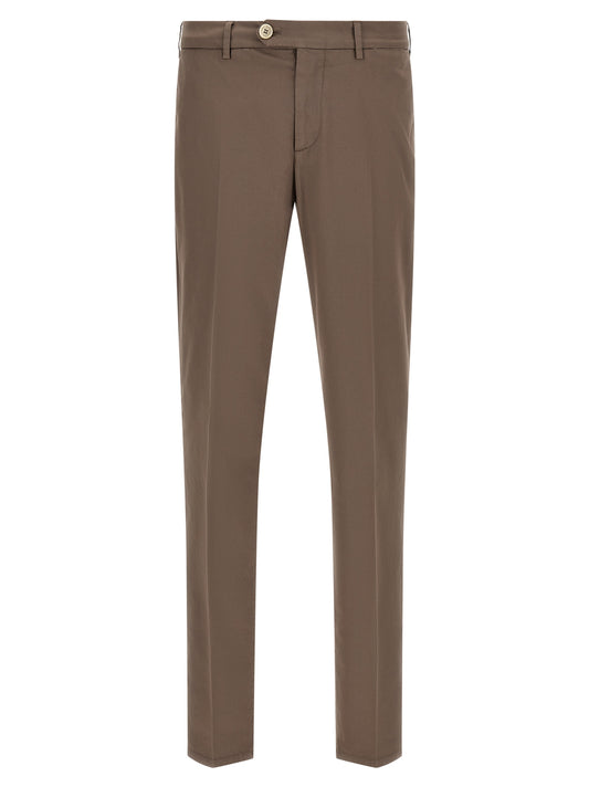 Brunello Cucinelli Pantalon décontracté en coton beige