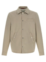 Brunello Cucinelli Gray Polyester Full-Length Jacket