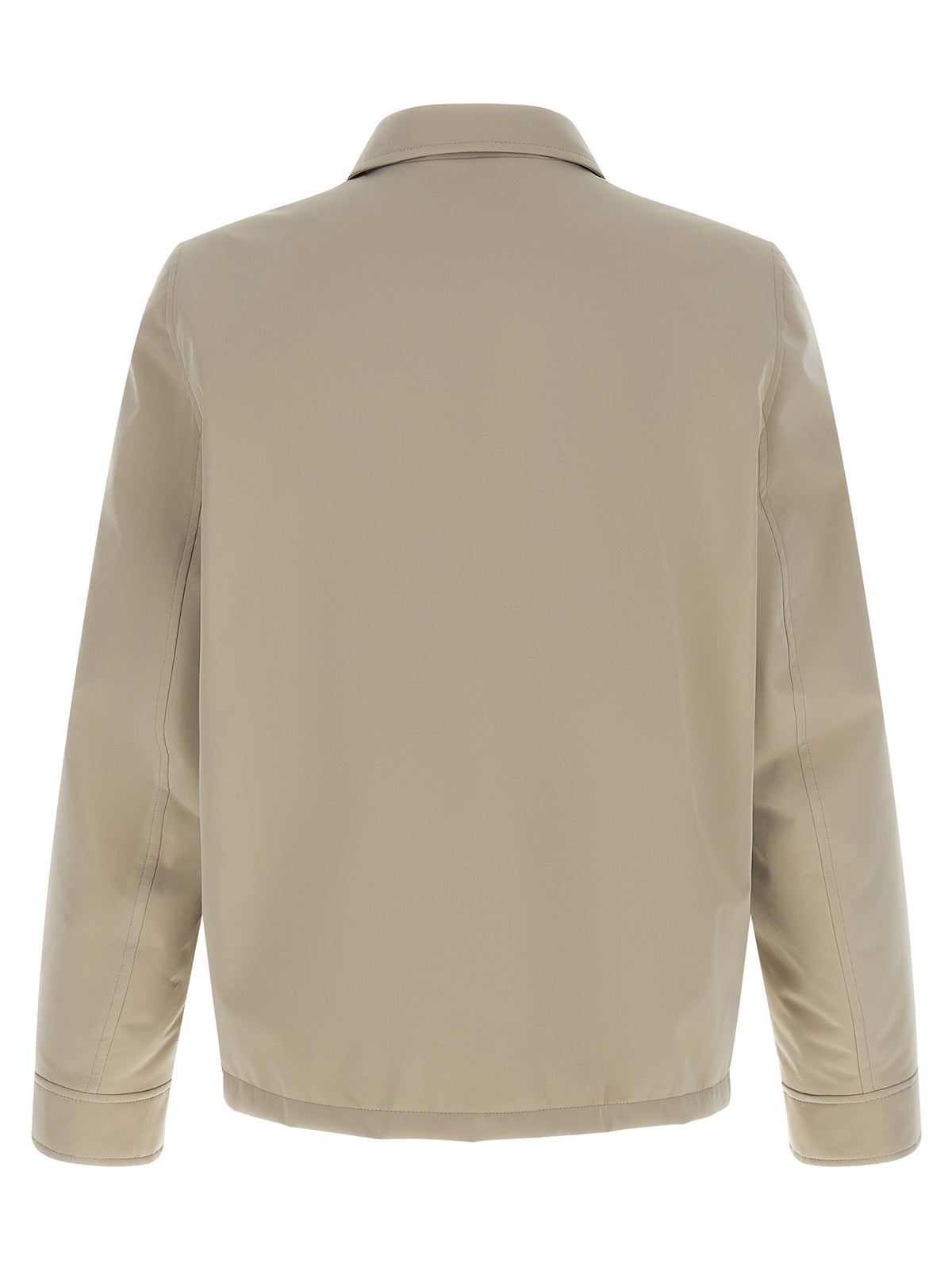 Brunello Cucinelli Gray Polyester Full-Length Jacket