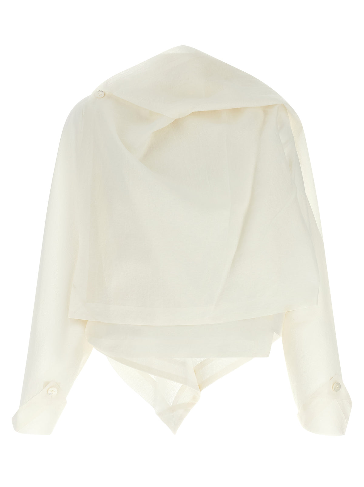 Veste en papier blanc Issey Miyake