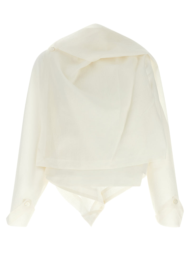 Veste en papier blanc Issey Miyake
