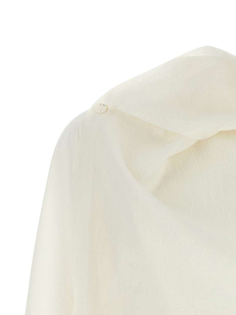 Veste en papier blanc Issey Miyake