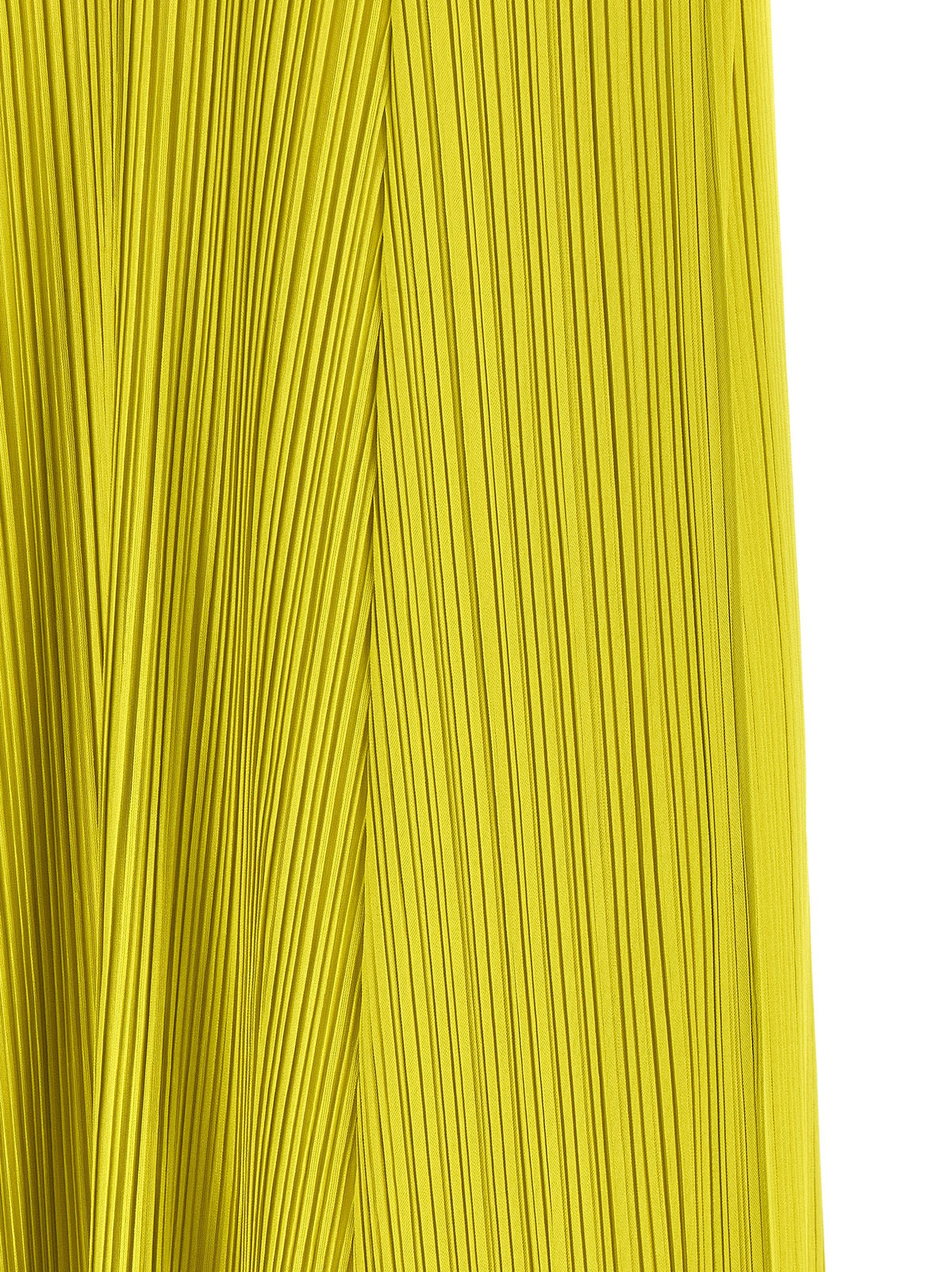 PLEATS PLEASE ISSEY MIYAKE Robe mi-longue bicolore en polyester