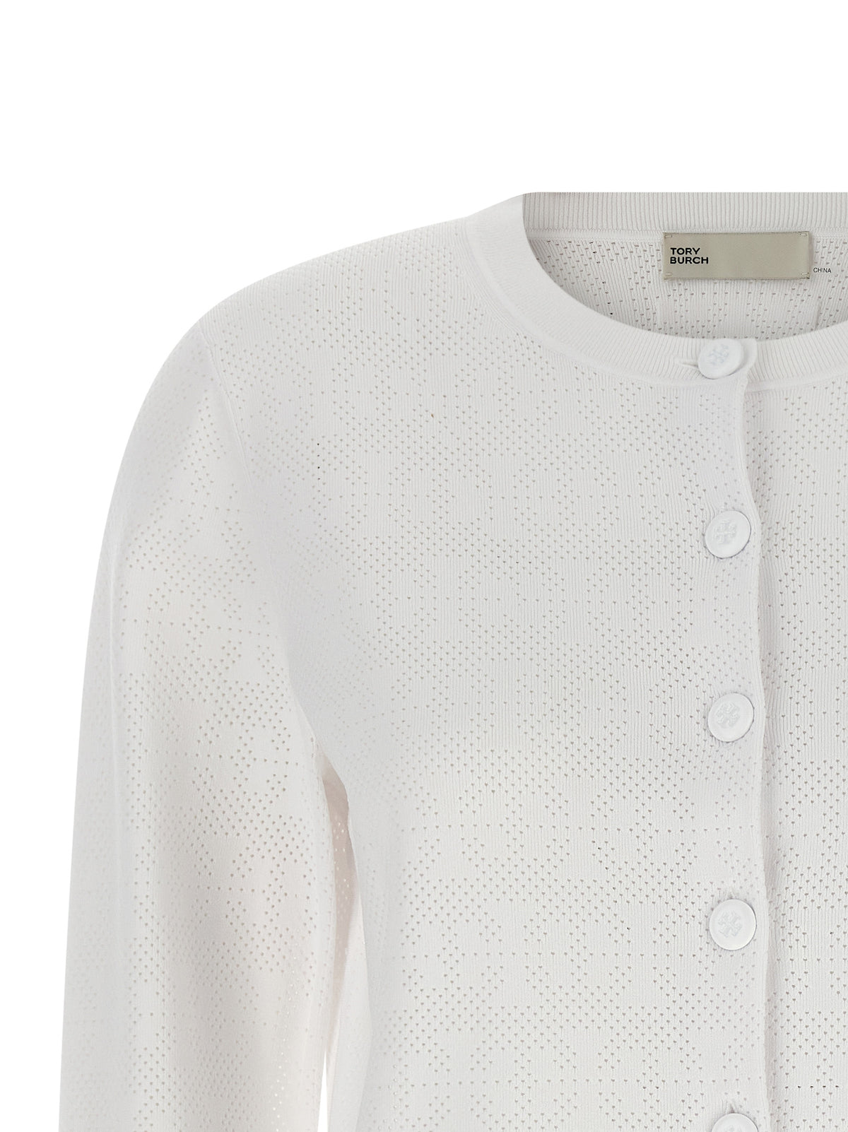 Cardigan Tory Burch en viscose blanc