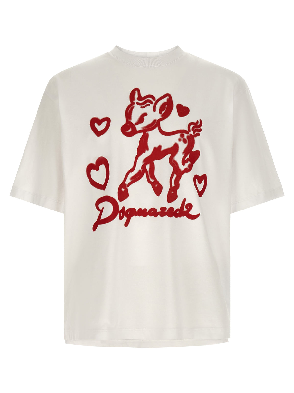 T-shirt en coton multicolore de Dsquared²