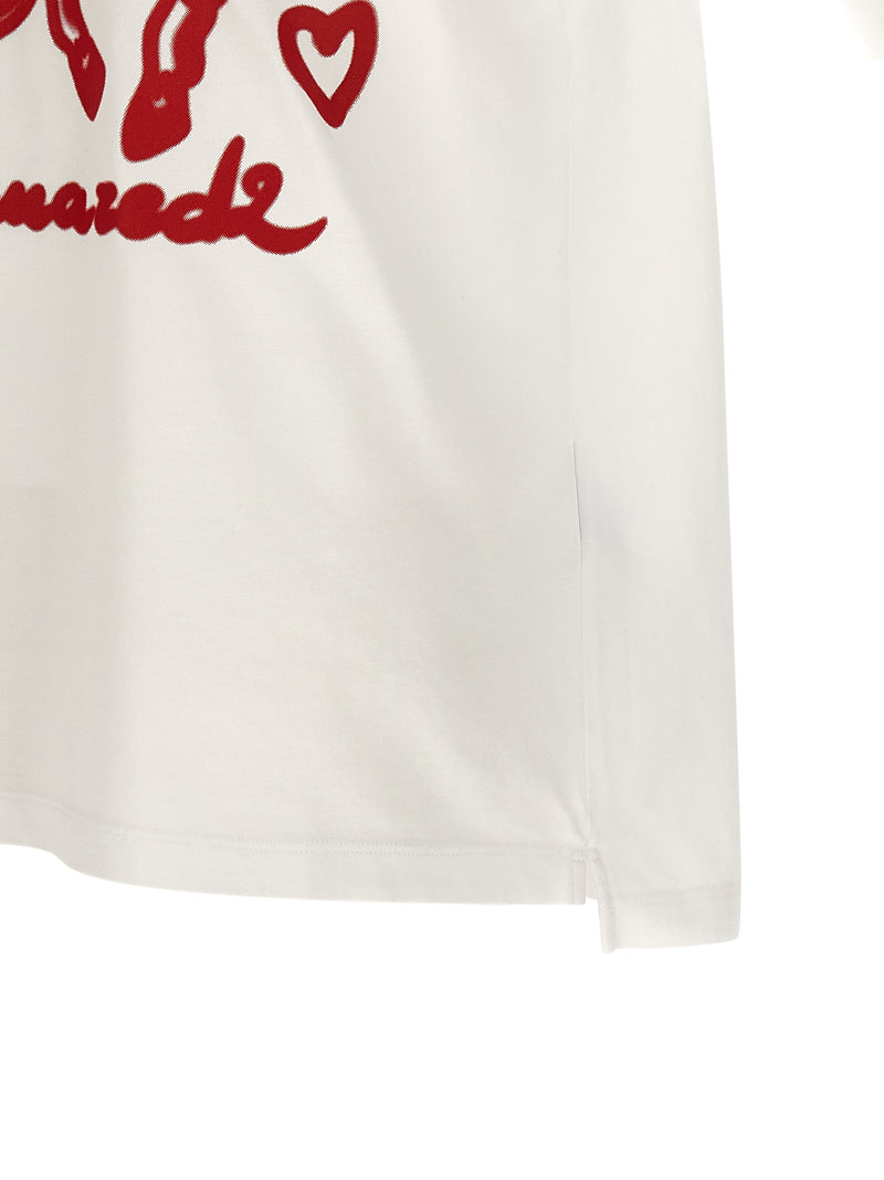 T-shirt en coton multicolore de Dsquared²