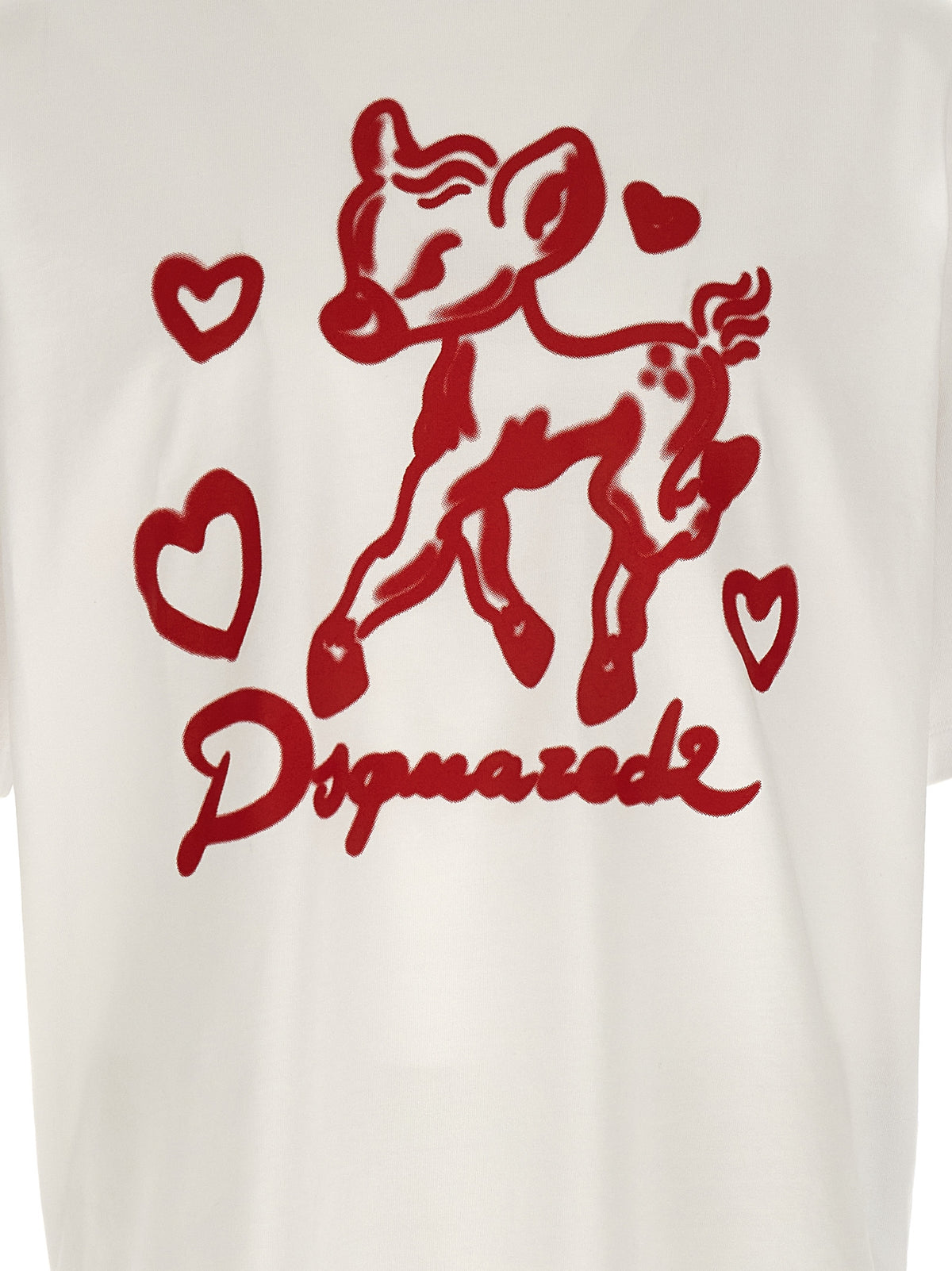 T-shirt en coton multicolore de Dsquared²