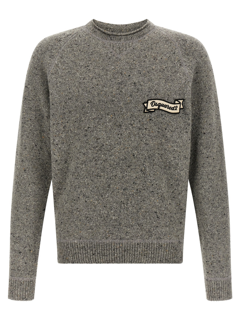 Cardigan Dsquared² en laine grise
