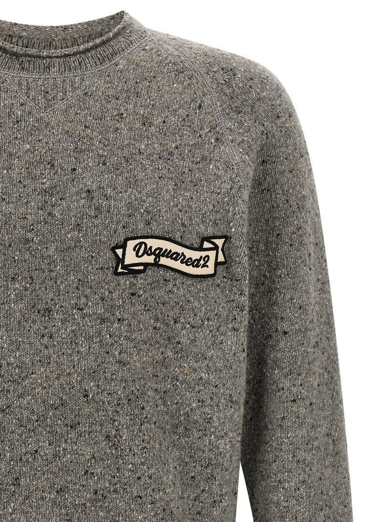 Cardigan Dsquared² en laine grise
