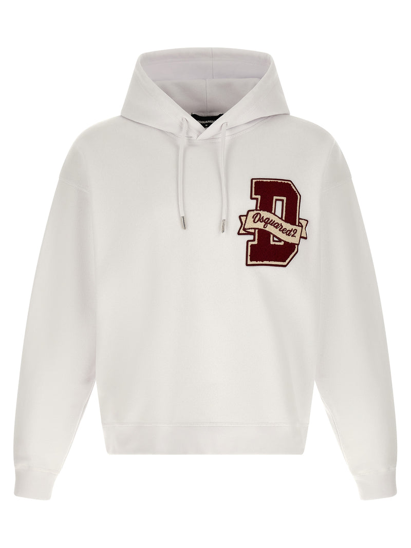 Sweat-shirt blanc en coton Dsquared²